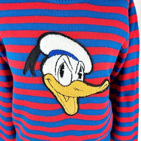 Disney x Forever 21 Donald Duck Striped Crew Neck Sweater - Picture 3 of 12